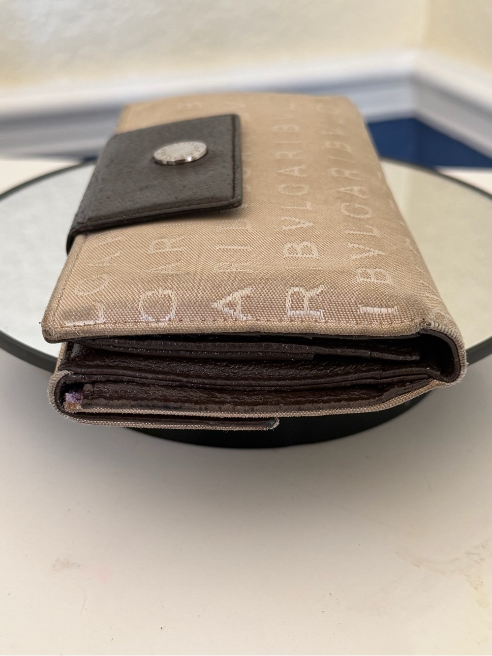 BVLGARI Logomania Monogram Long Trifold Wallet - Picture 9 of 16